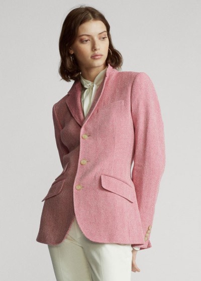 Women's Polo Ralph Lauren Cotton-Blend Blazers | 065421SWA